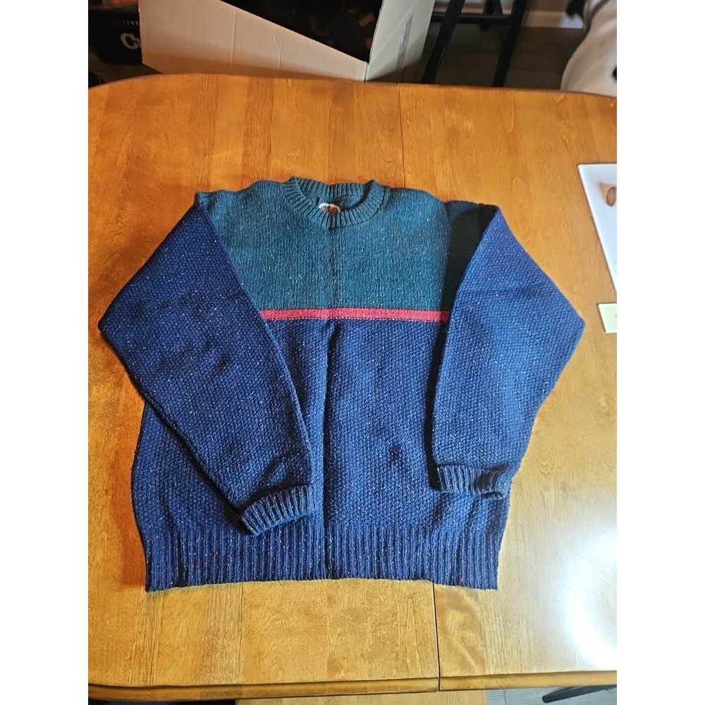 Vintage Alps Rugged Outdoors Mens Large  100% Wool Sweater